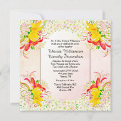 Vloertuinbouwuitnodiging Kaart (Voorkant)