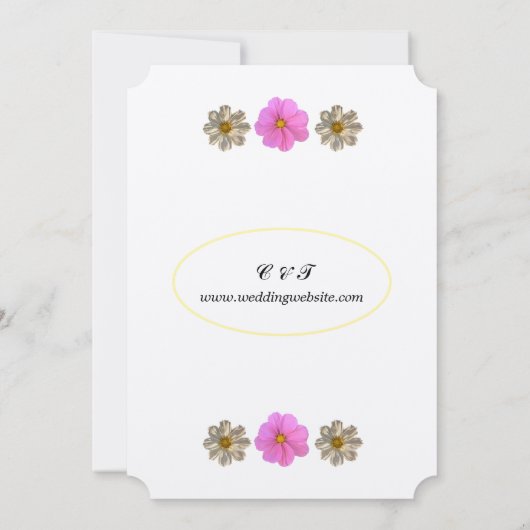 Vloertuinbouwuitnodiging Kaart (Achterkant)