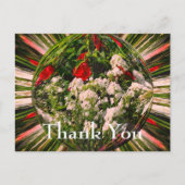 Vloertuinen Abstract Floral Dank u Briefkaart (Voorkant)