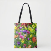 Vloertuinen Abstracte Floral Impressions Canvas ta Tote Bag (Voorkant)