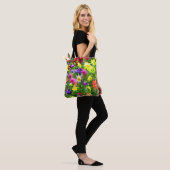 Vloertuinen Abstracte Floral Impressions Canvas ta Tote Bag (Op model)