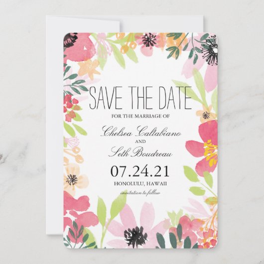 Vloertuinen | Datum opslaan Save The Date (Voorkant)