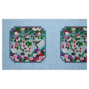 Vloertuinen en luimvee Blauw Stof