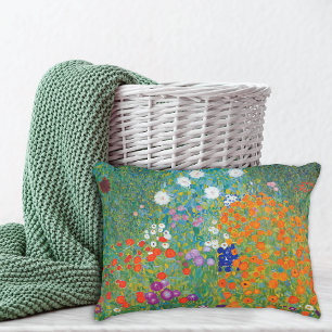 Vloertuinen kleurig landschap Gustav Klimt Decoratief Kussen