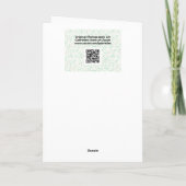 Vloertuinen Kunst Birthday Kaart (Achterkant)