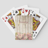 Vloertuinen op houten hek personaliseren pokerkaarten (Achterkant)