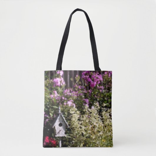 Vloertuinen, pasteelschilderwerk tote bag (Voorkant)