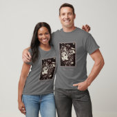 Vloertuinen Vogelhuis Zwart Wit Gepersonaliseerd T-shirt (Unisex)