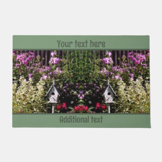 Vloertuinen Vogelhuisschilderingen op maat Deurmat (Voorkant)