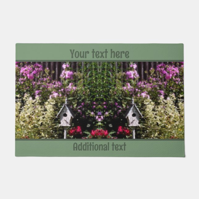 Vloertuinen Vogelhuisschilderingen op maat Deurmat (Voorkant)