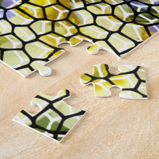 Vloertuinfoto's Mosaic Jigzaag Puzzle Legpuzzel (Zijkant)