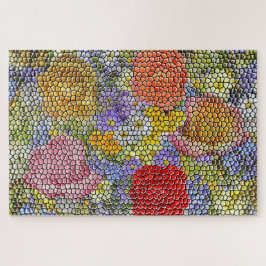 Vloertuinfoto's Mosaic Jigzaag Puzzle Legpuzzel