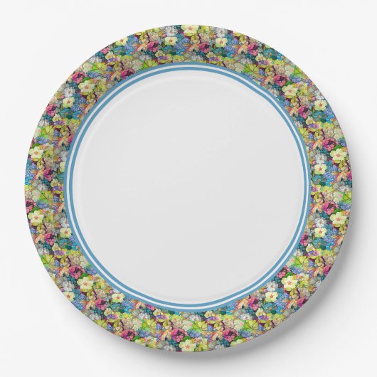 Vloertuingrens Papieren Bordje (Voorkant)