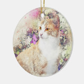 VloertuinKat | ABSTRACT | WATERVERF Keramisch Ornament (Links)