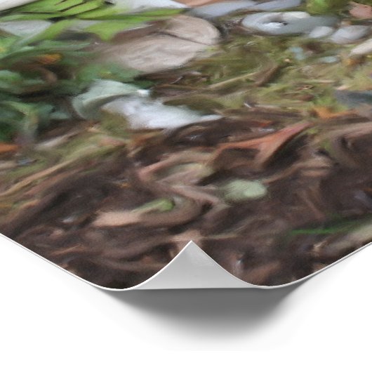 Vloertuinkleding Gouache Poster (Hoek)