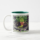 Vloertuinkleding op maat tweekleurige koffiemok (Links)