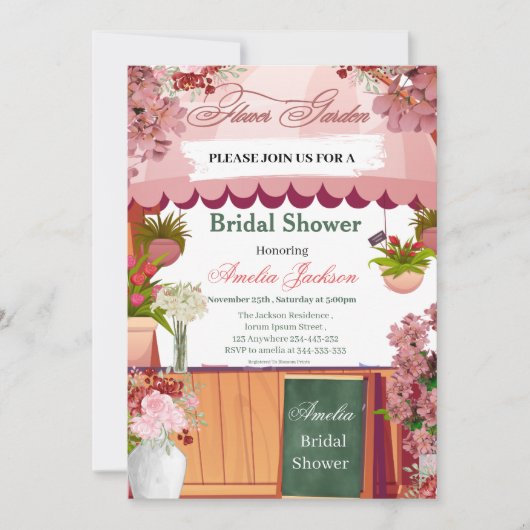 Vloertuinkleding — Uitnodiging (Voorkant)