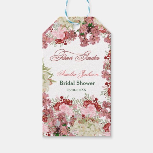 Vloertuinkleding — Uitnodiging Cadeaulabel (Voorkant)