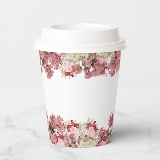 Vloertuinkleding — Uitnodiging Papieren Bekers (Achterkant)