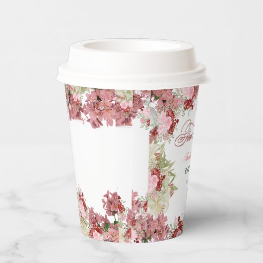 Vloertuinkleding — Uitnodiging Papieren Bekers (Rechts)