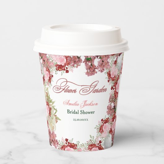 Vloertuinkleding — Uitnodiging Papieren Bekers (Voorkant)