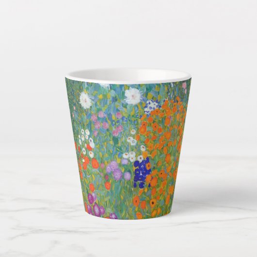 Vloertuinlandschap Gustav Klimt Latte Mok (Voorkant)
