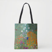 Vloertuinlandschap Gustav Klimt Tote Bag (Voorkant)