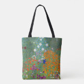 Vloertuinlandschap Gustav Klimt Tote Bag (Achterkant)
