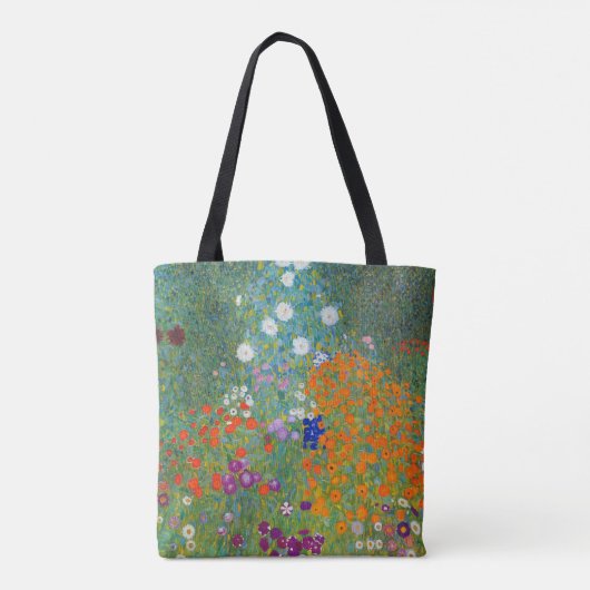 Vloertuinlandschap Gustav Klimt Tote Bag (Achterkant)