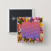 VloertuinLijst Vierkante Button 5,1 Cm (Voorkant /achterkant)