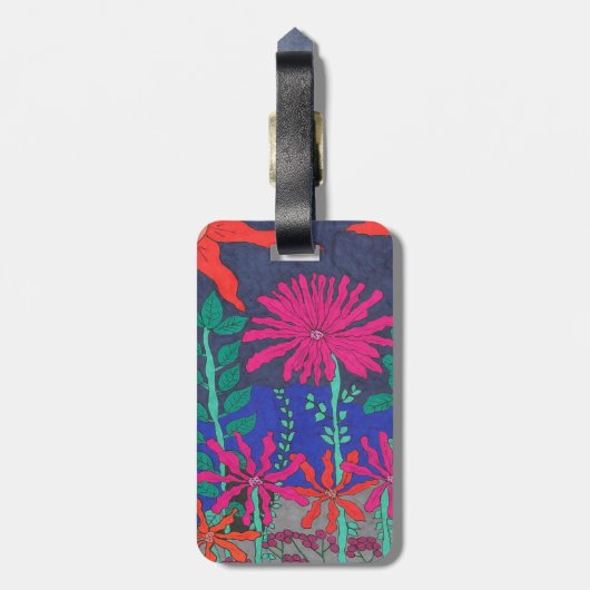 Vloertuinnichtscène Bagagelabel (Achterkant verticaal)