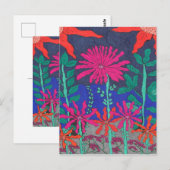 Vloertuinnichtscène Briefkaart (Voorkant / Achterkant)