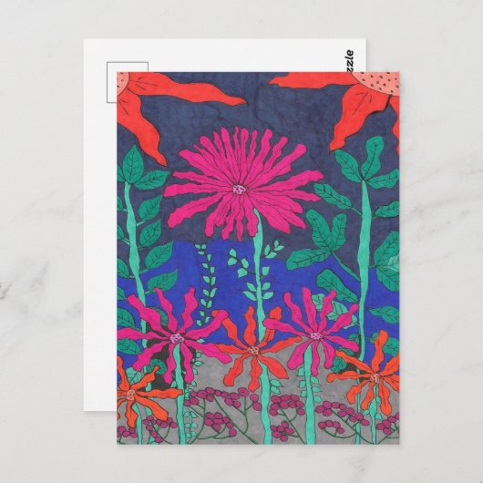 Vloertuinnichtscène Briefkaart (Voorkant / Achterkant)