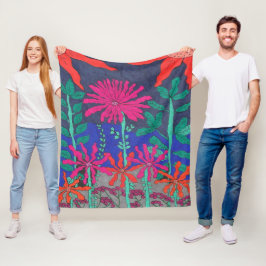 Vloertuinnichtscène Fleece Deken