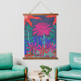 Vloertuinnichtscène Hangend Wandkleed