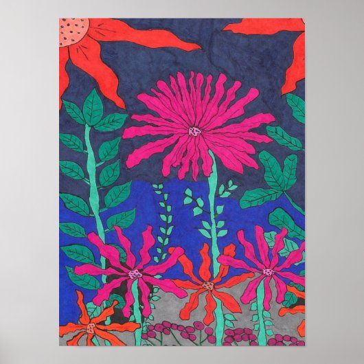 Vloertuinnichtscène Poster (Voorkant)