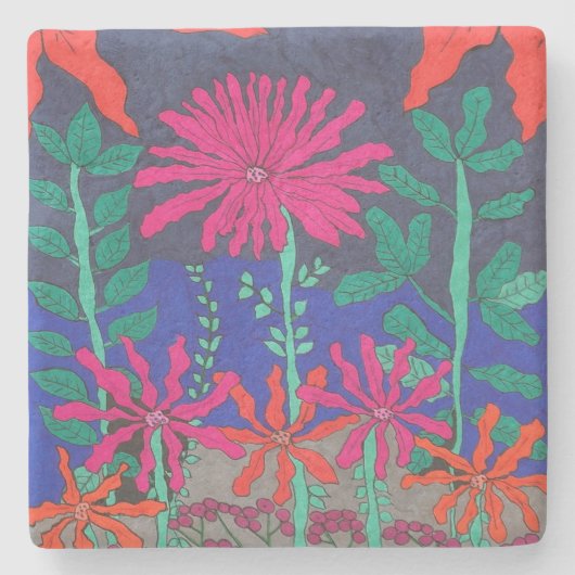 Vloertuinnichtscène Stenen Onderzetter (Voorkant)