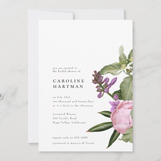 Vloertuinroze Vrijgezellenfeest Kaart (Voorkant)