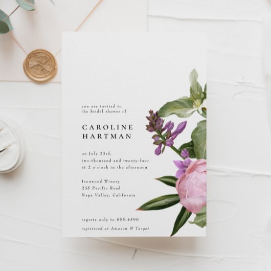 Vloertuinroze Vrijgezellenfeest Kaart