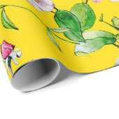 Vloertuinschilfering waterverf cadeaupapier (Rol Hoek)