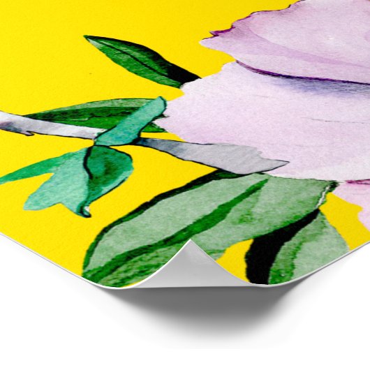 Vloertuinschilfering waterverf poster (Hoek)