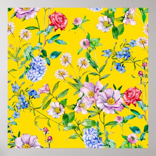 Vloertuinschilfering waterverf poster (Voorkant)