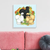 VloertuinSilkies Canvas Afdruk (Insitu (Woonkamer))