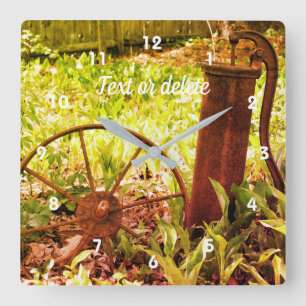 Vloertuinspoel, Abstract Vierkante Klok