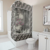 Vloertuinstoel Antiek Natuur Kunstpatroon Douchegordijn (In situ)