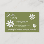 Vloertuinwerkkaartsjabloon Visitekaartje (Achterkant)