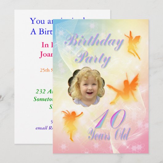 Vloervaarzen 10e uitnodiging van de partij van de (Voorkant / Achterkant)