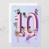 Vloervaarzen 10e uitnodiging van de partij van de  (Voorkant / Achterkant)