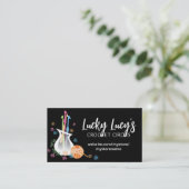 Vloervaas, hakgarens van haakwerk visitekaartje (Staand voorkant)