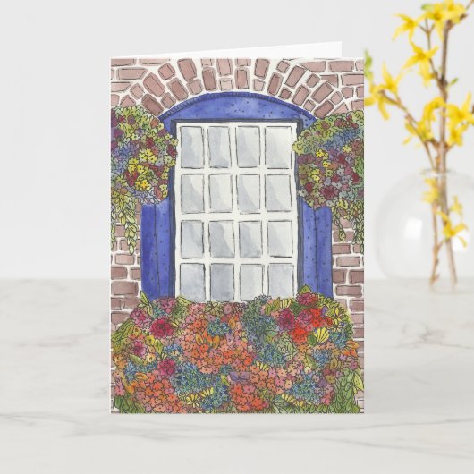 Vloervak waterverf kaart (Gele Bloem)